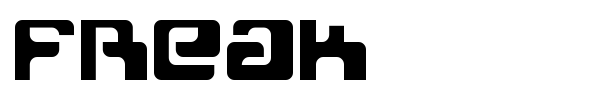 Freak font preview